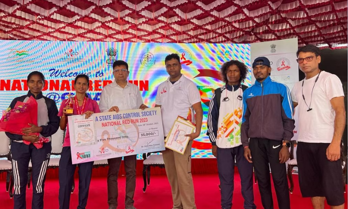 Kumari Soniya of Uttarakhand won Gold in REd run marathon Goa
